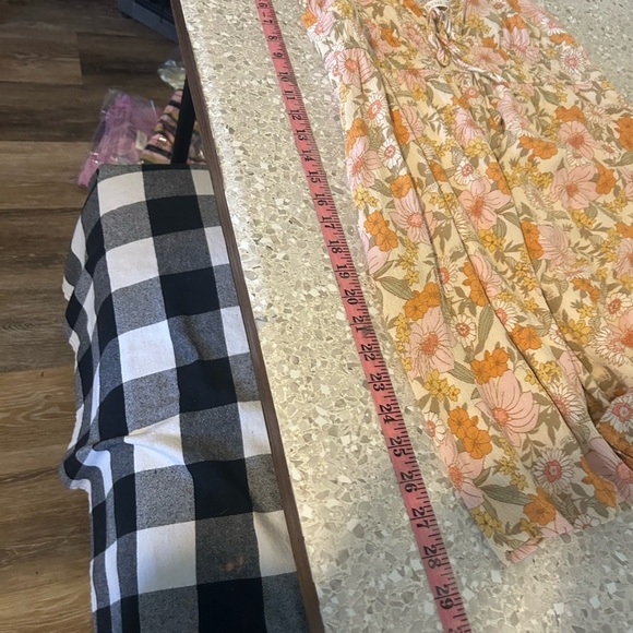 Be Cool Floral Sundress with Pink and Orange Flowers Medium Gauze - Picture 9 of 9